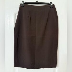 Elegant Brown Women's Pencil Skirt